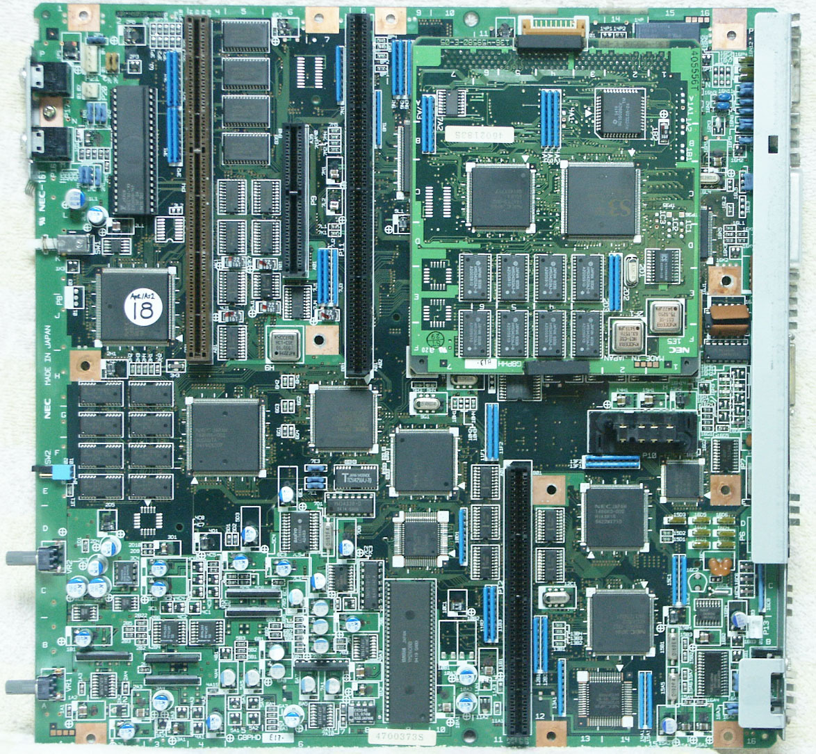【完全整備品】 PC-9821Ap2 W型番相当 (PODP-83 / 21.6MB / 543MB / 3.5x2 / 86音源FM / S3-928 ) ソリッドコンデンサ - 18_メインボード(現品の写真です)