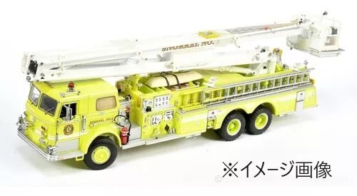 フランクリンミントFranklin　Mint　B11E417 ピアノ・スノーケル消防車 イエロー　未開封品【H23】_画像4