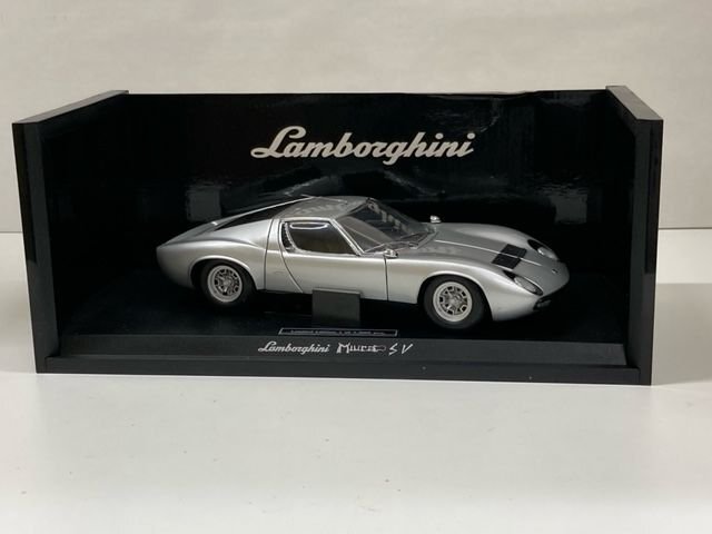 1/18 KYOSHO 京商 LAMBORGHINI Miura P400SV Silver 08313S Limited 1000 pcs. ランボルギーニ ミウラ SV シルバー【H23】の画像1