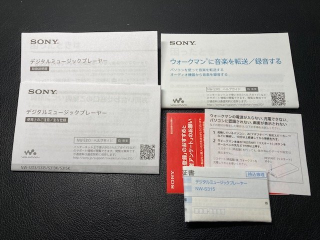中古品 ソニー SONY NW-S315 ウォークマン Walkman 16GB ブルーの画像7