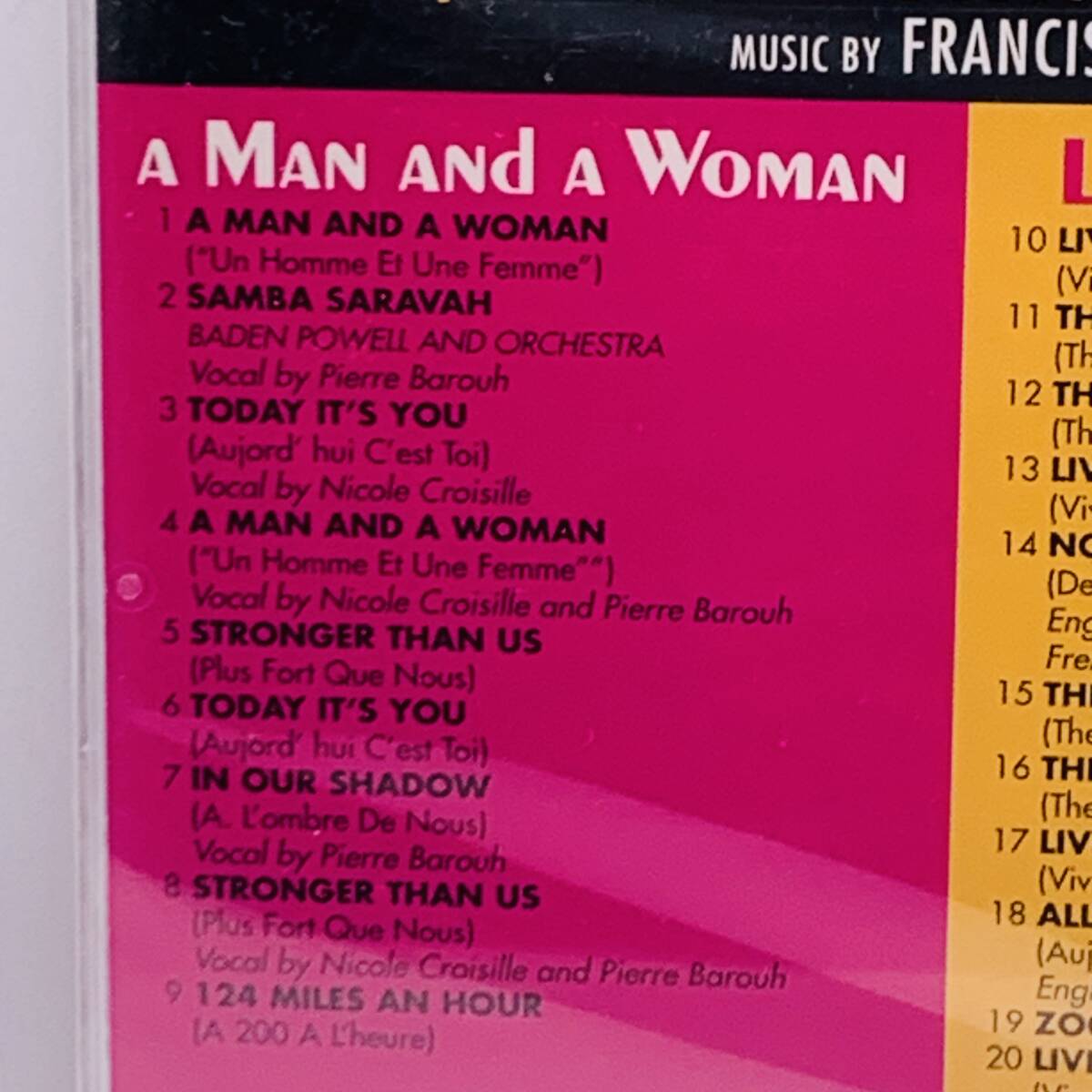 【CD】a man and a woman + live for life 未使用・未開封 20240313G05