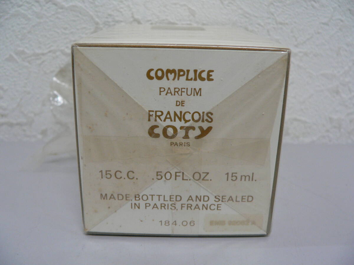 #3859 COMPLICE DE FRANCOIS COTY PARFUM 15ml 未使用 の画像2