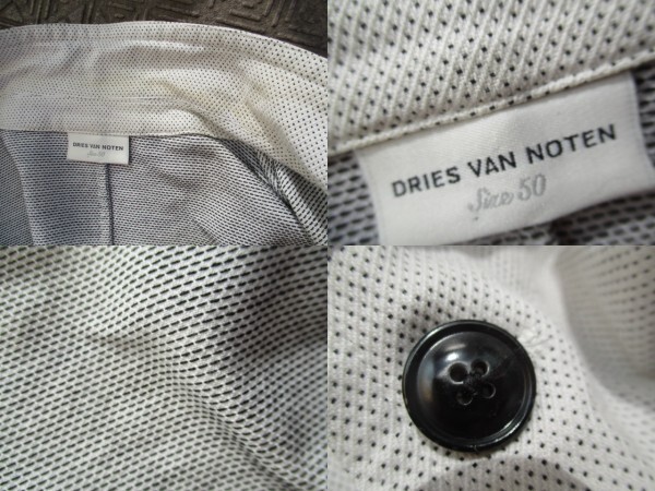  быстрое решение 2000 годы первый голова DRIES VAN NOTEN Dries Van Noten весна предмет Archive ткань рисунок patch карман есть pi-k гонг peru2B жакет мужской 50