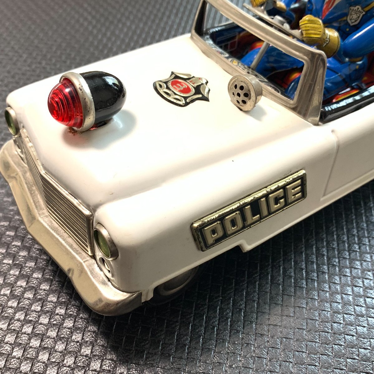 ◆TN Nomura 野村トーイ 1950年代 Mystery Police Car Battery Operated 元箱付き 完動品◆の画像7