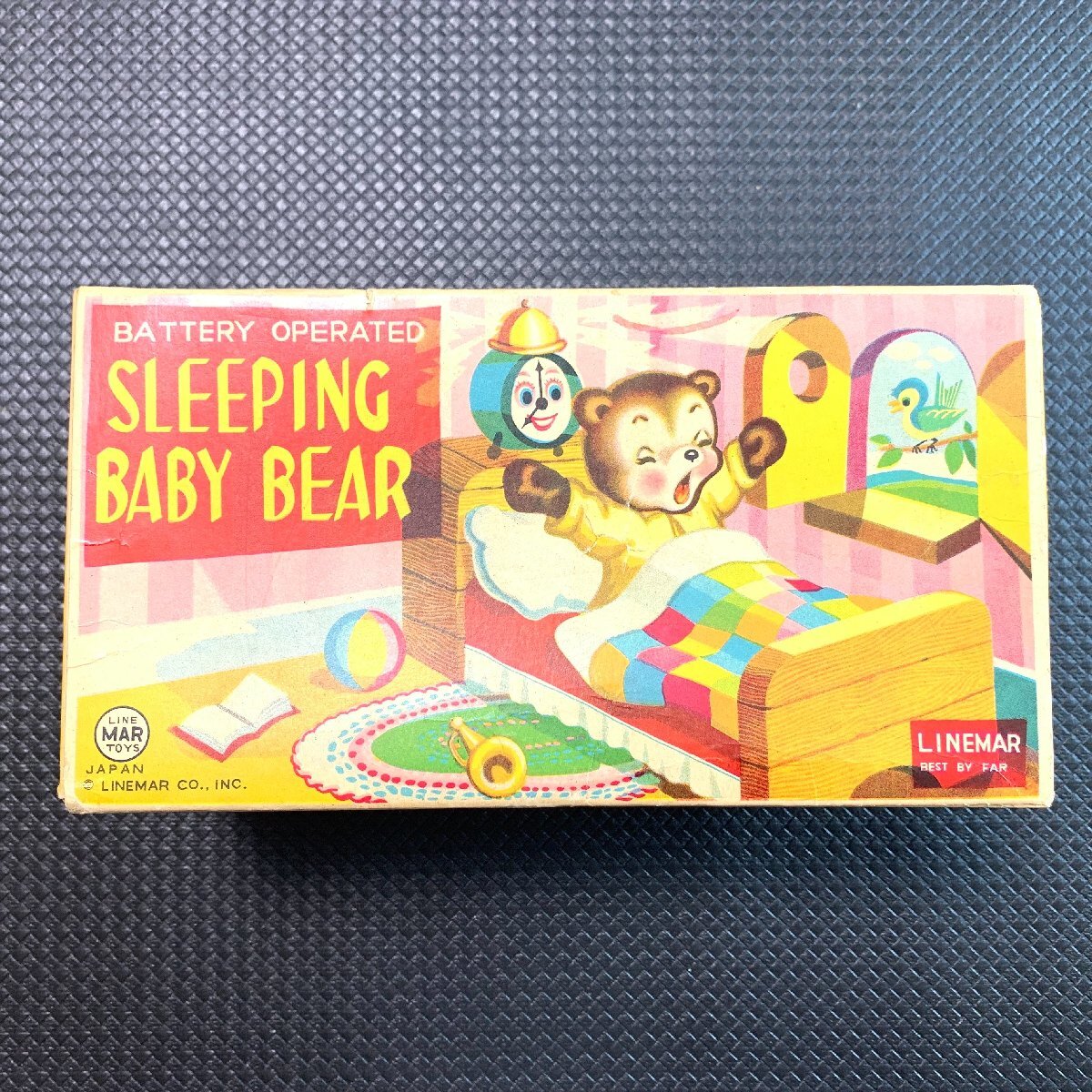 ◆Line Mar ラインマー Sleeping Baby Bear 元箱付き 完動品◆_画像1