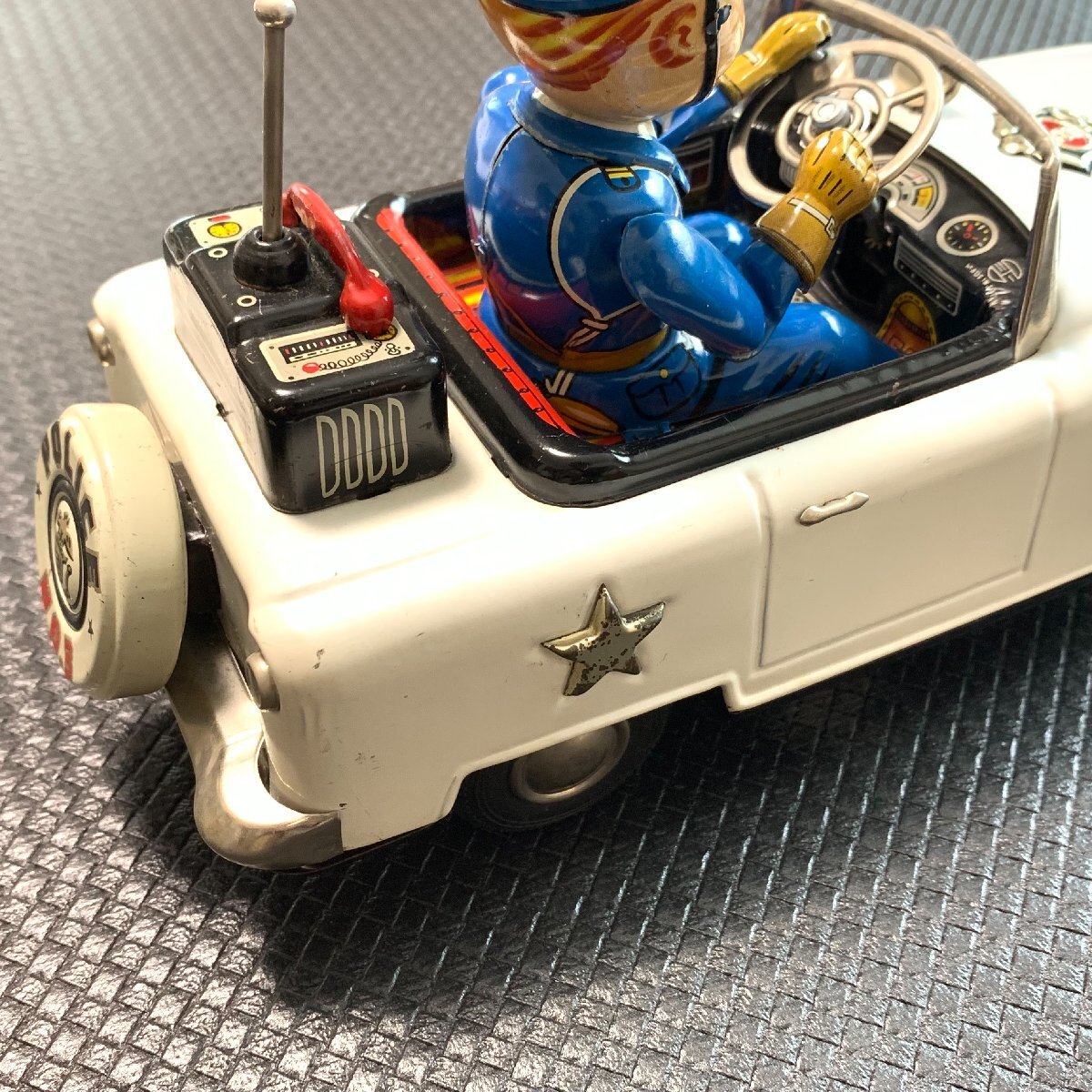 ◆TN Nomura 野村トーイ 1950年代 Mystery Police Car Battery Operated 元箱付き 完動品◆の画像5