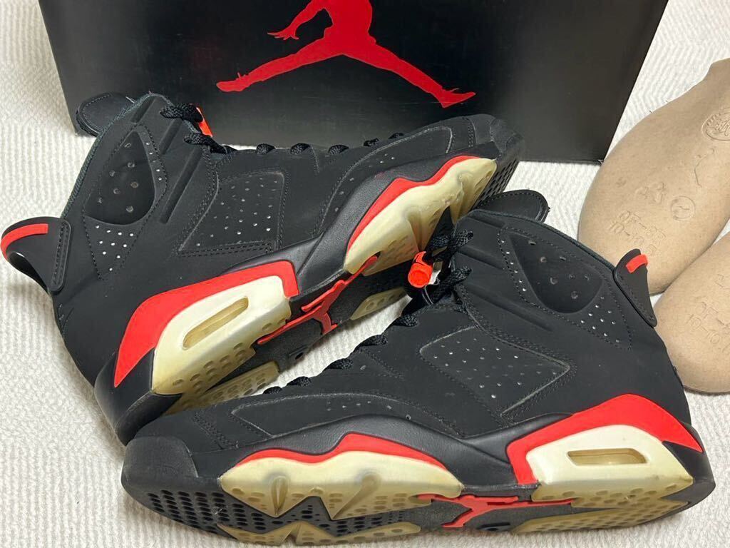 NIKE AIR JORDAN 6 RETRO OG BLACK INFRAREDナイキ エアジョーダン6 OG ブラック インフラレッド US10(28cm)の画像3