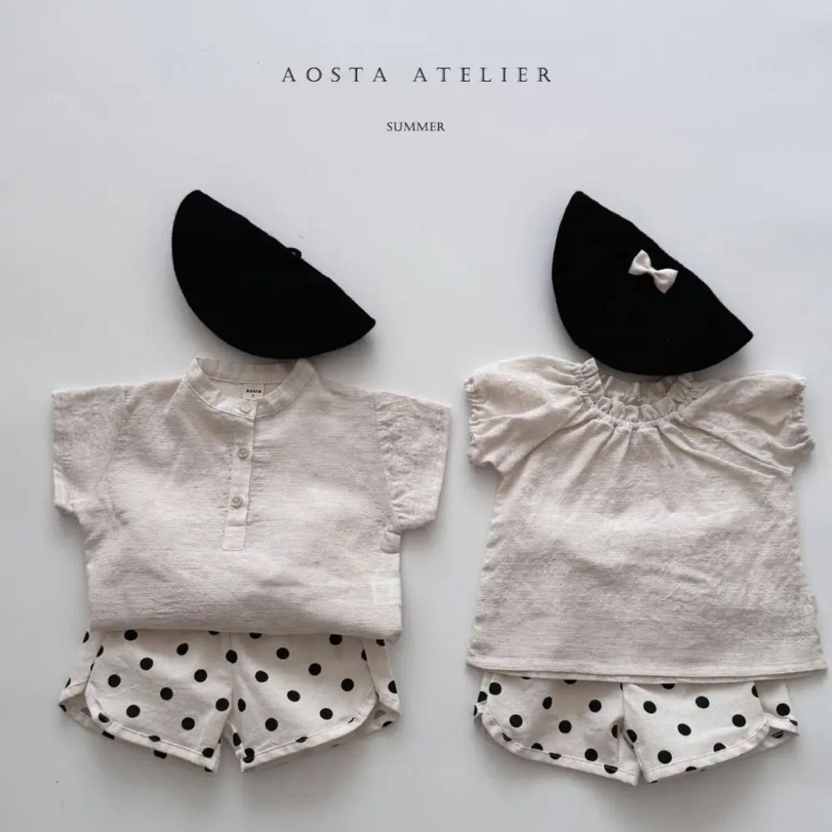 ［L 90size］AOSTA / le linen shirt