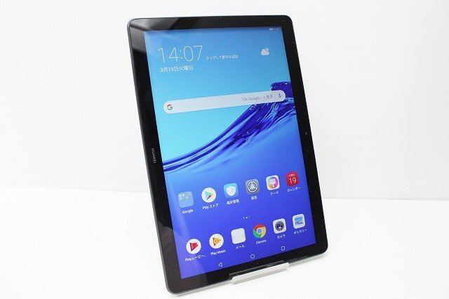 1円スタート HUAWEI MediaPad T5 Wi-Fiモデル AGS2-W09 SIMフリー Android スマートフォン 赤ロム保証 16GB ブラックの画像1