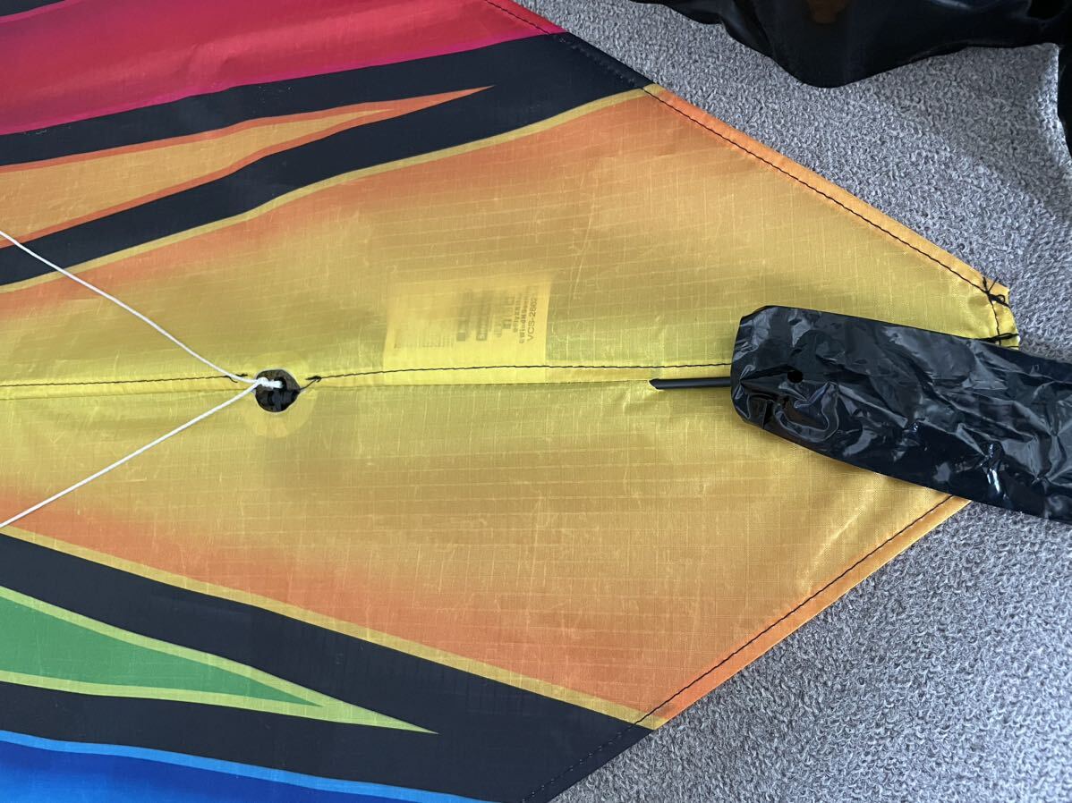  new goods unused WIND BLADE sport dynamic kite 100cmX97cm tail 7m enduring . made polyester material *FRP frame * kite line 2 piece attaching 