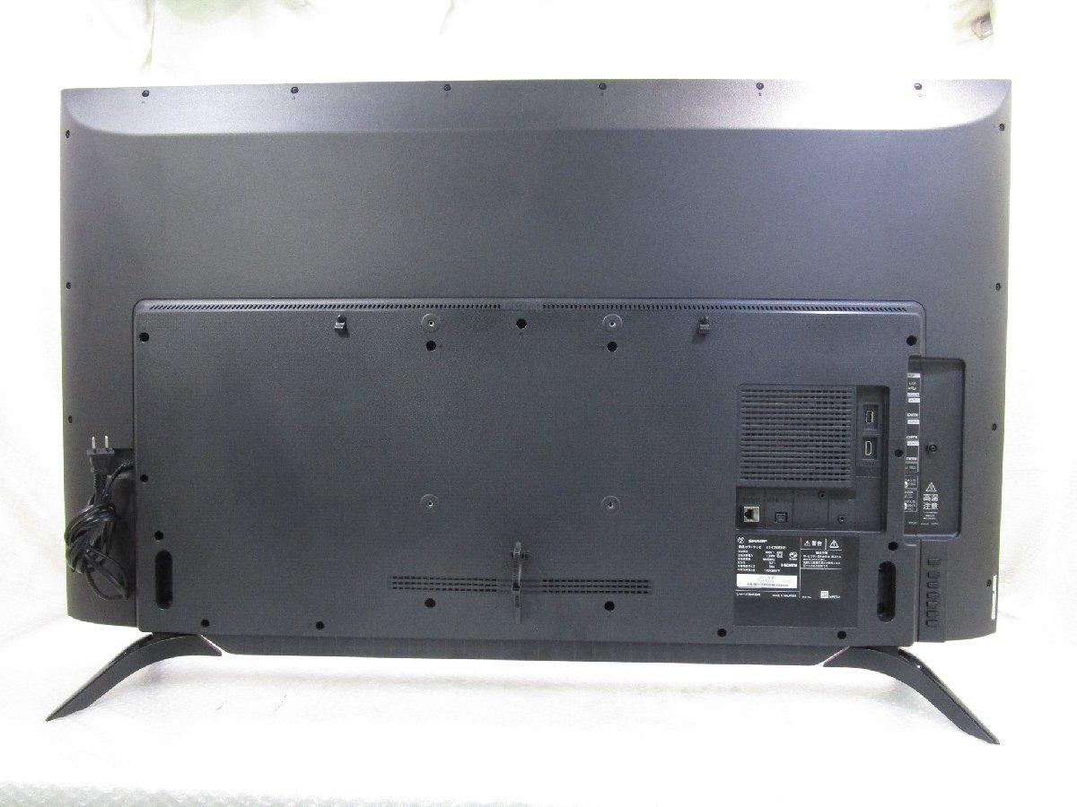 ☆SHARP シャープ AQUOS 50V型 4K液晶テレビ HDR対応 4T-C50BH1 2020年製 リモコン付き 直接引取OK w4911_画像4