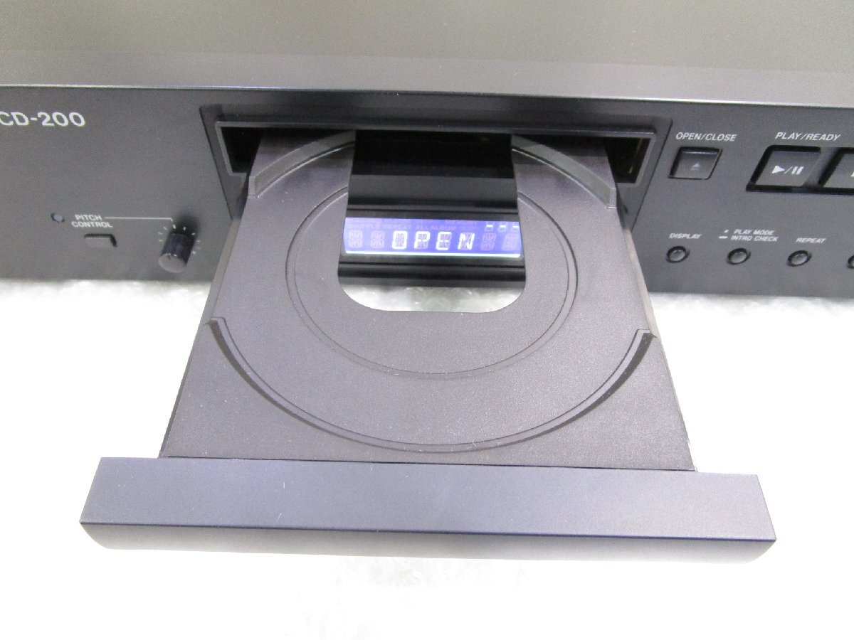 ★TASCAM タスカム 業務用CDプレーヤー CD-200 2018年製 リモコン付き オーディオ機器 w41713の画像3