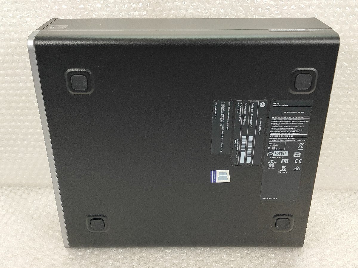 ●●【ジャンク】HP ProDesk 400 G6 SFF / i5 詳細不明 9世代シールあり / メモリ・HDDなし / 通電不可【デスクトップパソコンITS JAPAN】の画像3
