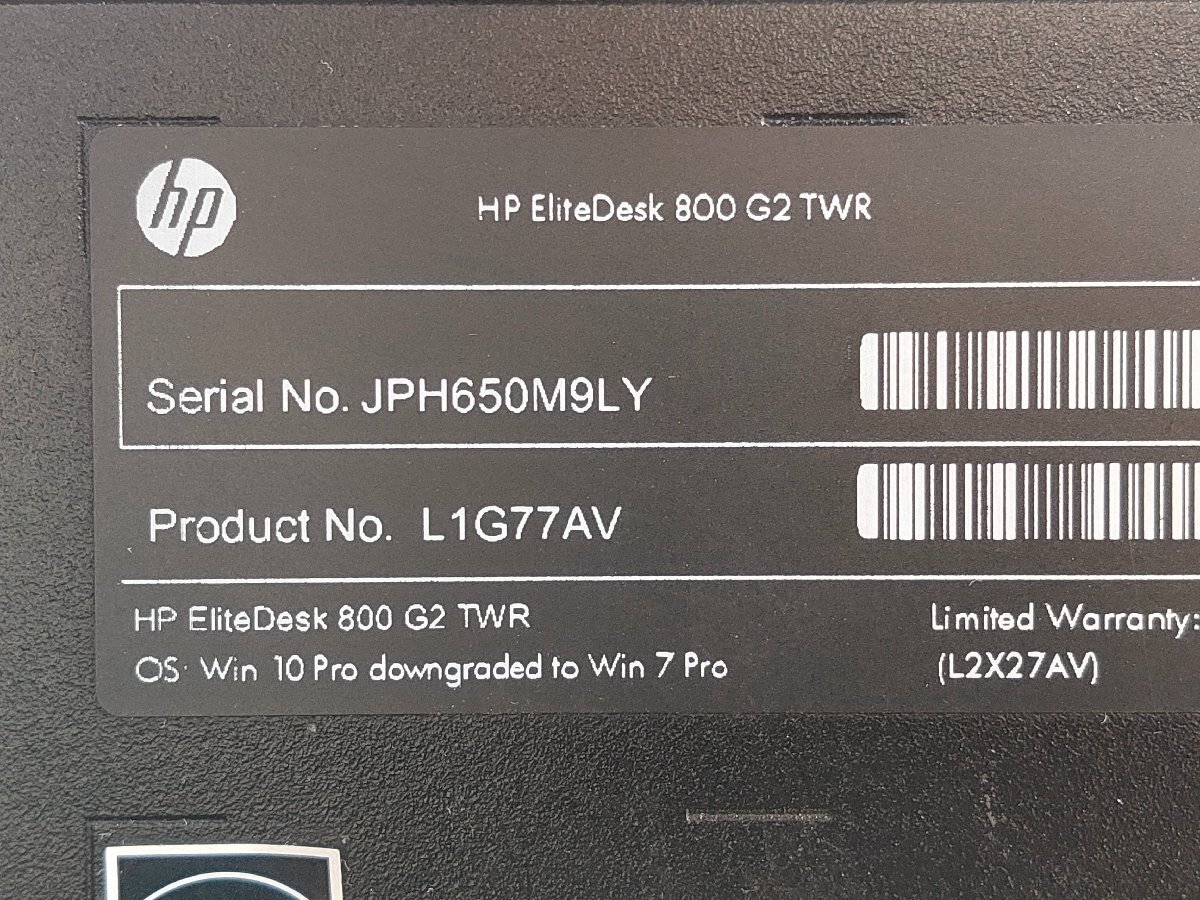 ●●HP EliteDesk 800 G2 TWR GTX960 搭載 / i7-6700 / 8GBメモリ / 128GB SSD + 2TB HDD / Windows 10 Pro【 ITS JAPAN 】_画像10