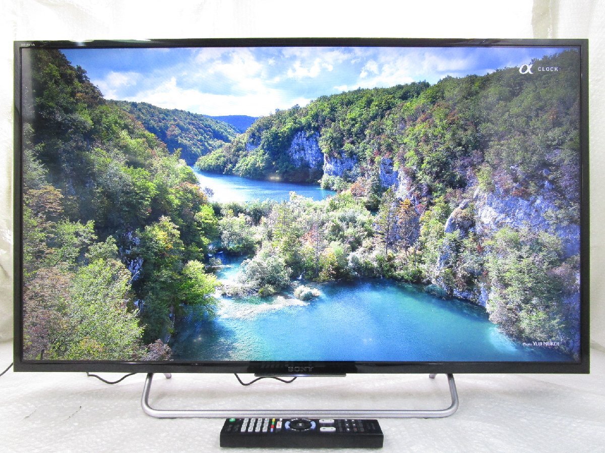 ◎SONY ソニー BRAVIA 40インチ LED 液晶テレビ 無線LAN/YouTube KJ-40W730C 2016年製 リモコン付き 直接引取OK w42910の画像1