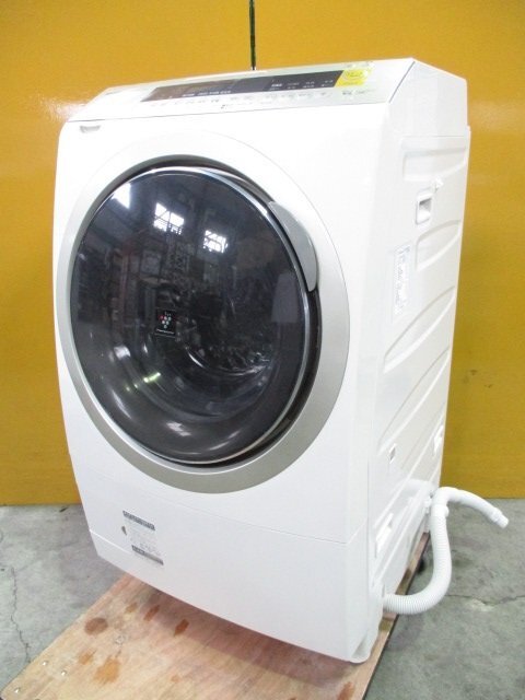 ☆SHARP シャープ ドラム式洗濯乾燥機 10Kg マイクロ高圧シャワー&ハイブリッド乾燥 プラズマクラスター ES-ZP1-NL 2018年製 引取OK ｗ4264_画像1