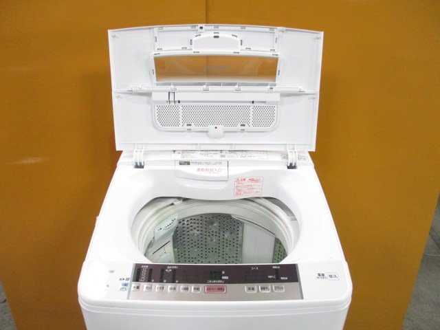☆HITACHI 日立 ビートウォッシュ 全自動洗濯機 8.0kg ナイアガラビート洗浄/エアジェット乾燥 BW-T803 2017年製 直接引取OK w4171_画像3