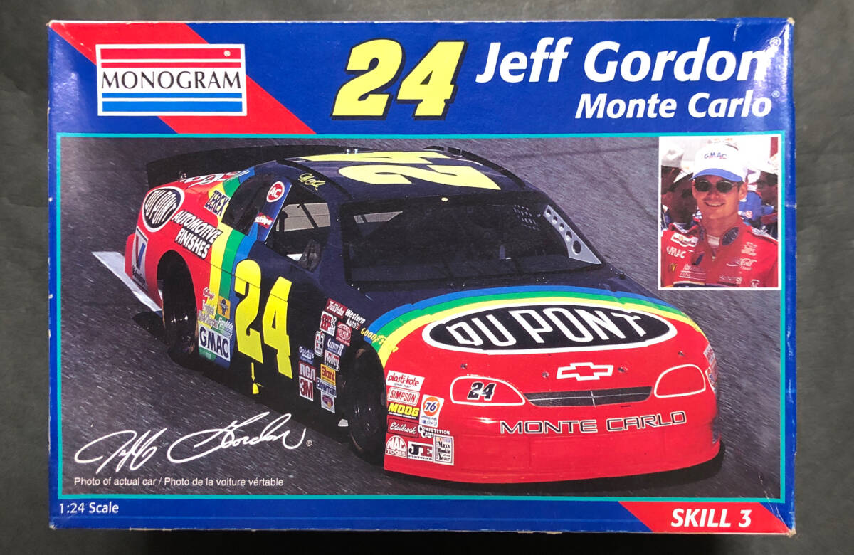 @中古絶版模型堂 モノグラム 1/24 シボレー24ジェフ・ゴードンモンテカルロ MONOGRAM #24 Jeff Gordon Monte Carlo モンテカルロの画像1