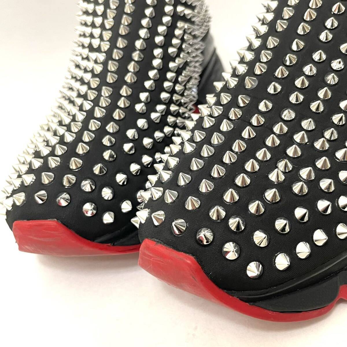 Christian Louboutin SPIKE SOCK クリスチャンルブタン スパイク ソックス スニーカー スリッポン メンズ シューズ ブラック 正規品