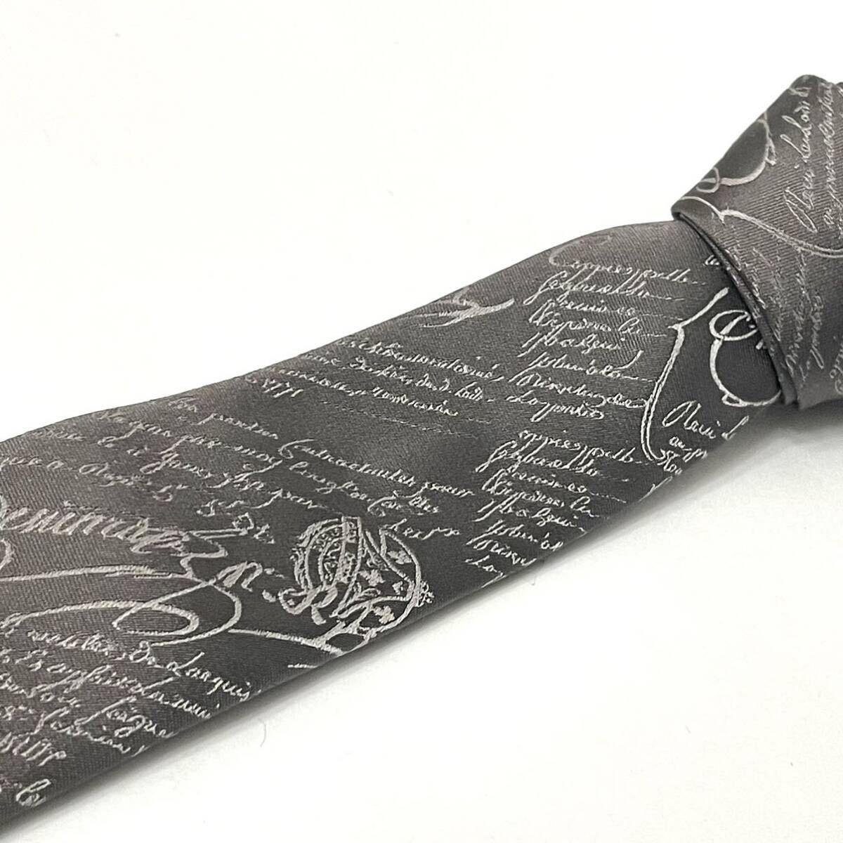  хорошая вещь Berluti Berluti kali graph . галстук klavato общий рисунок серый бизнес бренд галстук стандартный товар 