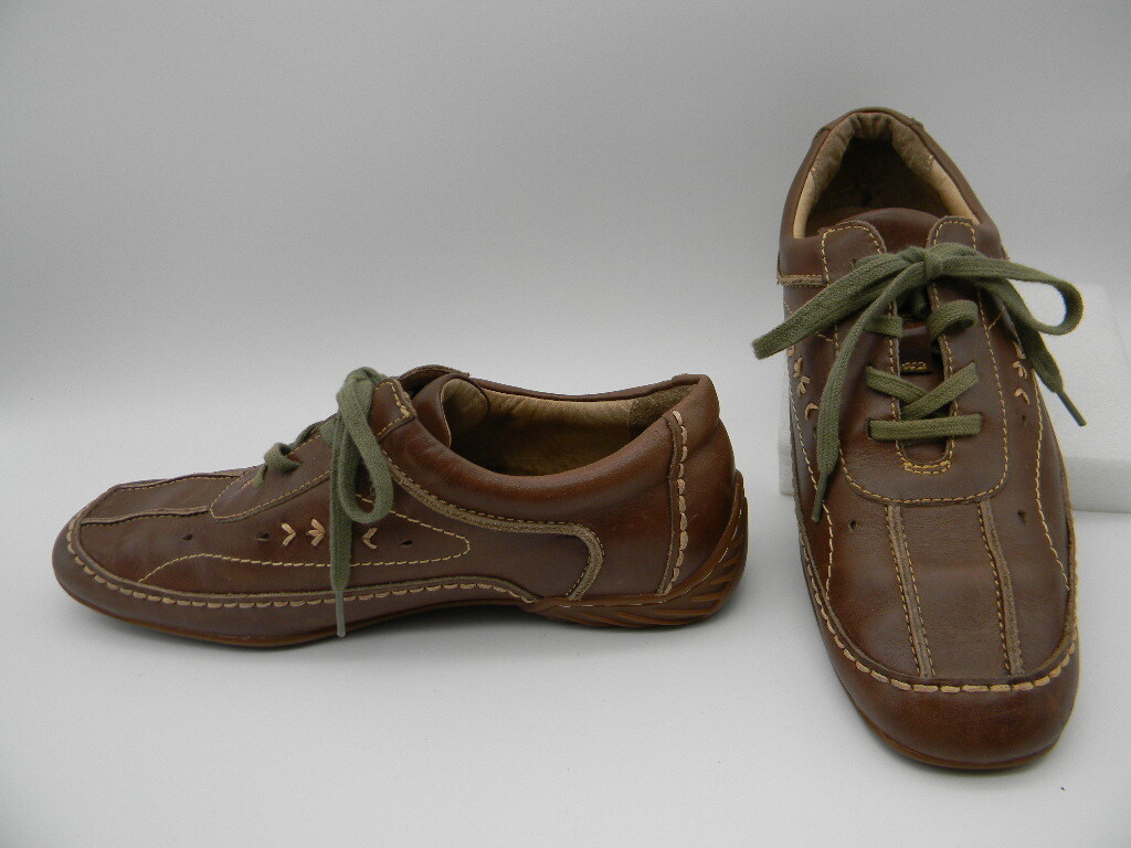 #*[ Hush Puppies is shupapi-]* leather shoes (23.5cm) tea color walking shoes 
