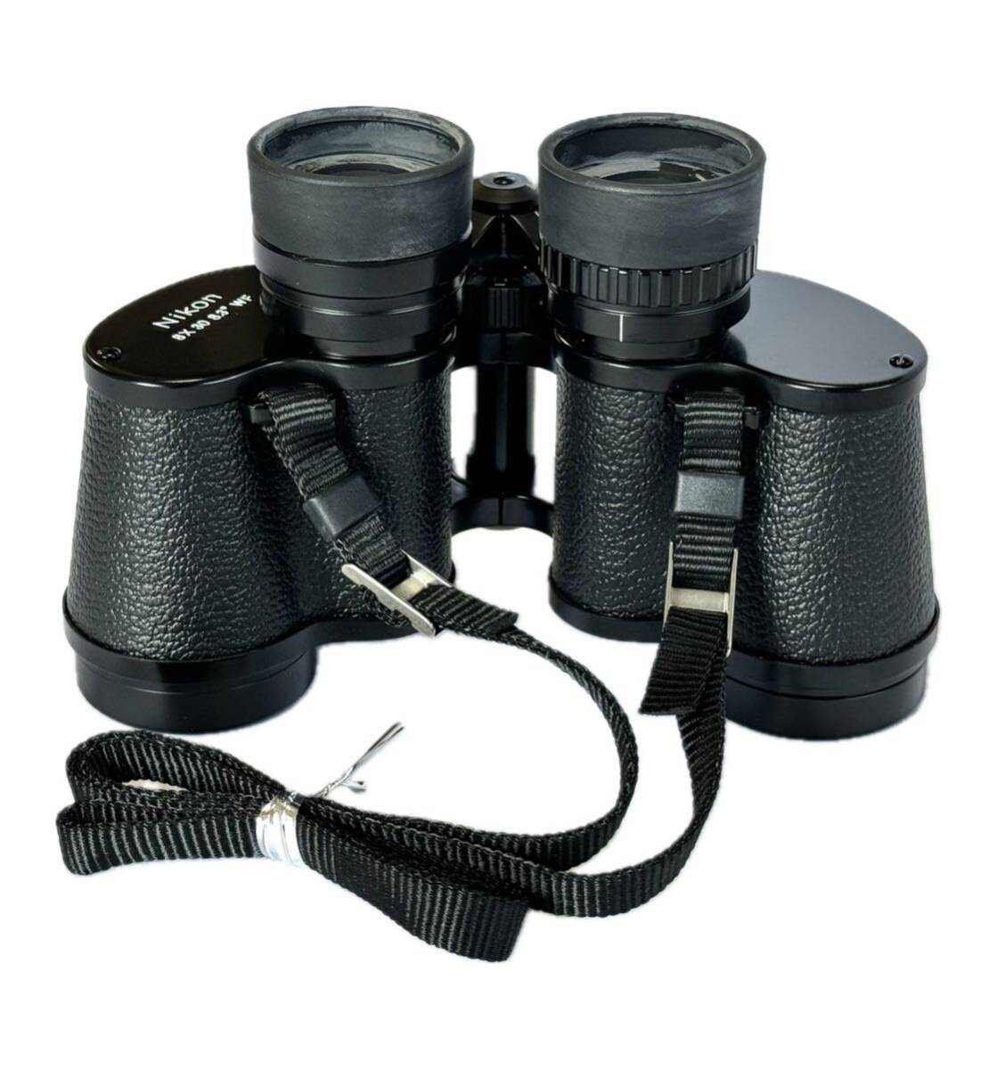 AZ-771 Nikon 双眼鏡 Binoculars 8×30E 8.3°WF ソフトケース 箱 取説 デッド ジャンク 現状 美品 ニコン 日本製 ポロプリズム の画像4