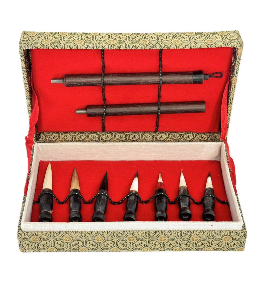 AZ-865 China old writing brush paper tool summarize ..... ream lake writing brush one .... mountain horse writing brush . one goods ...... gold .. writing . four . China fine art empty box box 