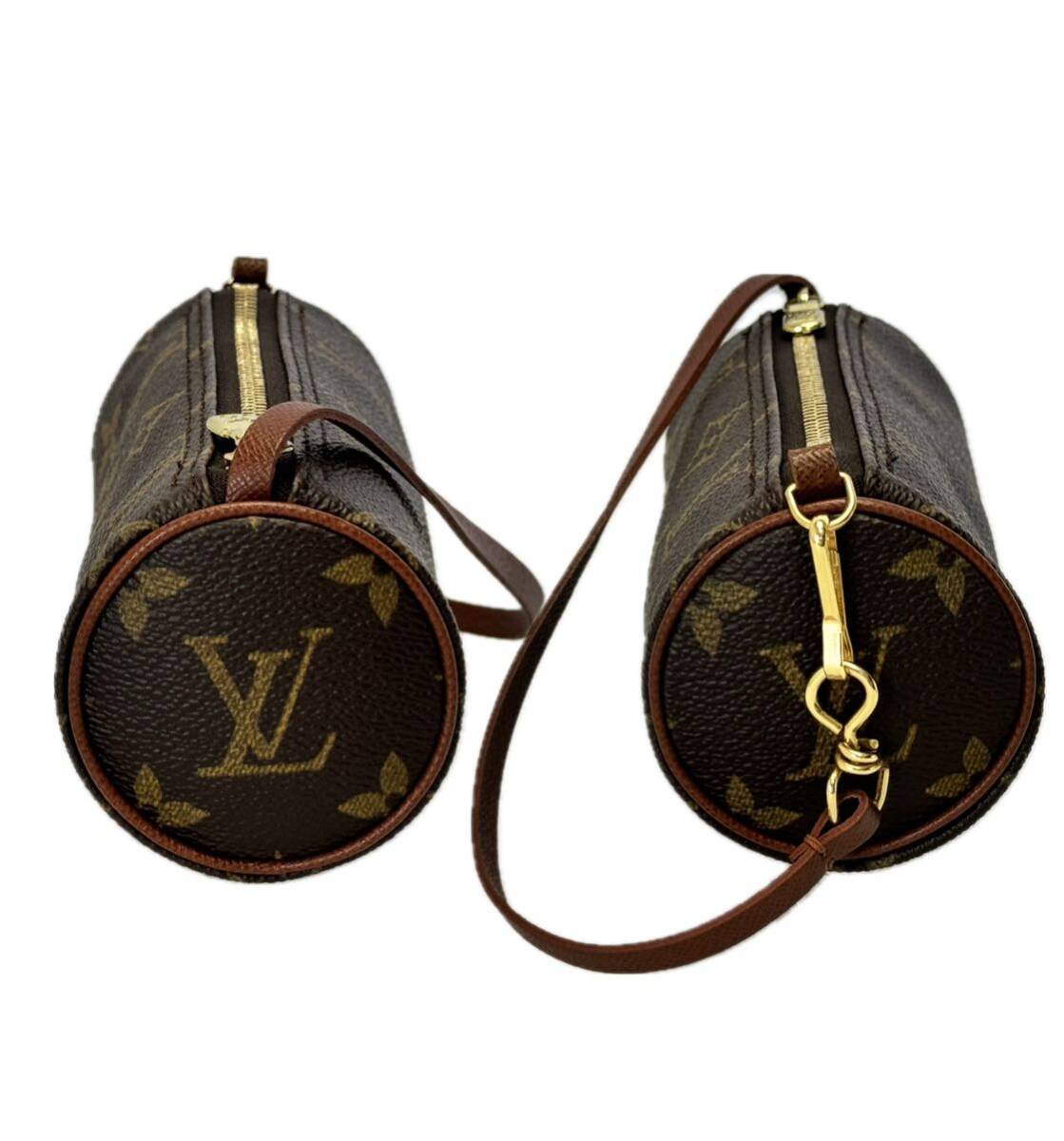 AZ-837 ヴィンテージ LOUIS VUITTON ルイ・ヴィトン パピヨン30 M51365 モノグラム ポーチ付 極美品 MB0052 ミニボストン バッグ 旧型 _画像10