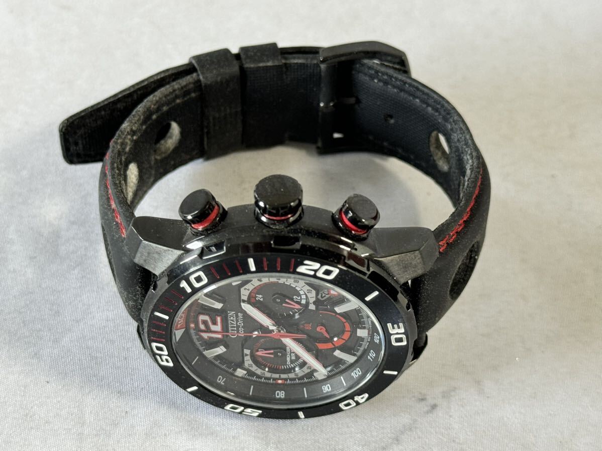 AZ-759 CITIZEN 電波時計 腕時計 クォーツ 未使用 保管品 5点 一応箱 動作品 エコドライブ REGUNO スヌーピー クロノグラフ シチズン _画像7