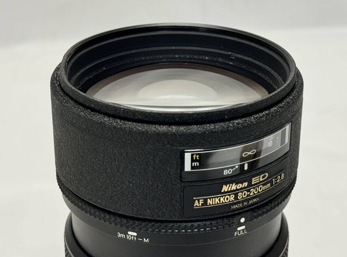AZ-864 Nikon 一眼 カメラ レンズ 2本 ED AF NIKKOR 80-200ｍｍ F2.8 / ED 180ｍｍ Ｆ2.8 マニュアルフォーカス ニコン シャッター確認_画像7
