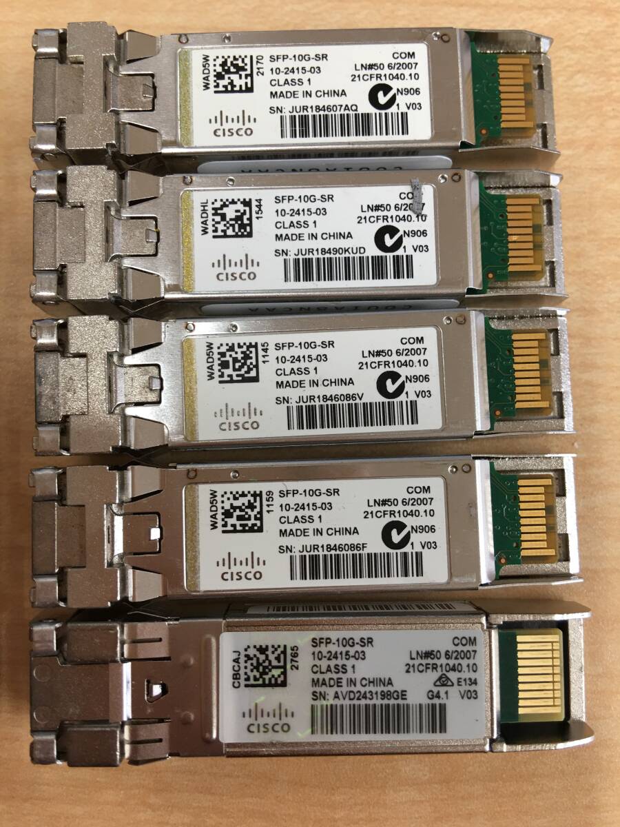 B2797)CISCO SFP-10G-SR 10-2415-03 モジュール 10個セットの画像3