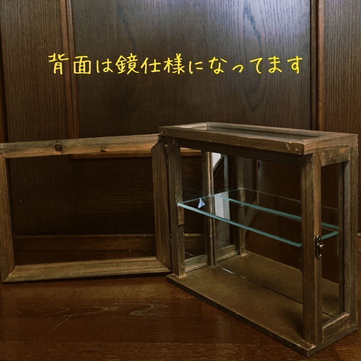  античный из дерева стеклянный кейс шкаф витрина maru she дисплей кейс кейс для коллекции Showa Retro очки box 