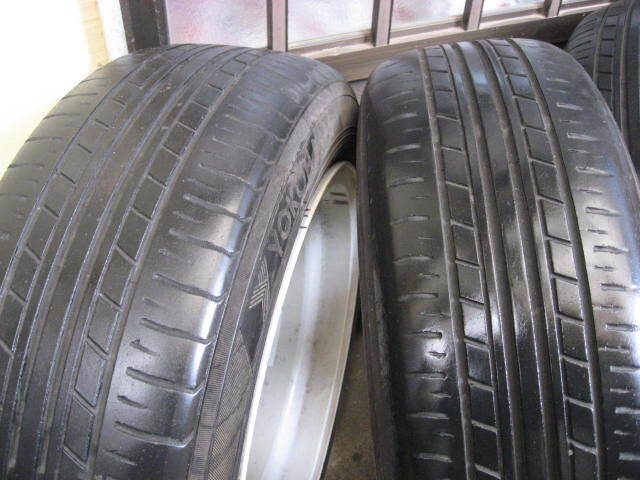 個人引き取希望発送可タイヤホイール中古４本タイヤ横浜175/６０R15サイドやま少ホイル４穴PCD１００ハブ穴７０ｍｍメーカー不明がり傷ありの画像7