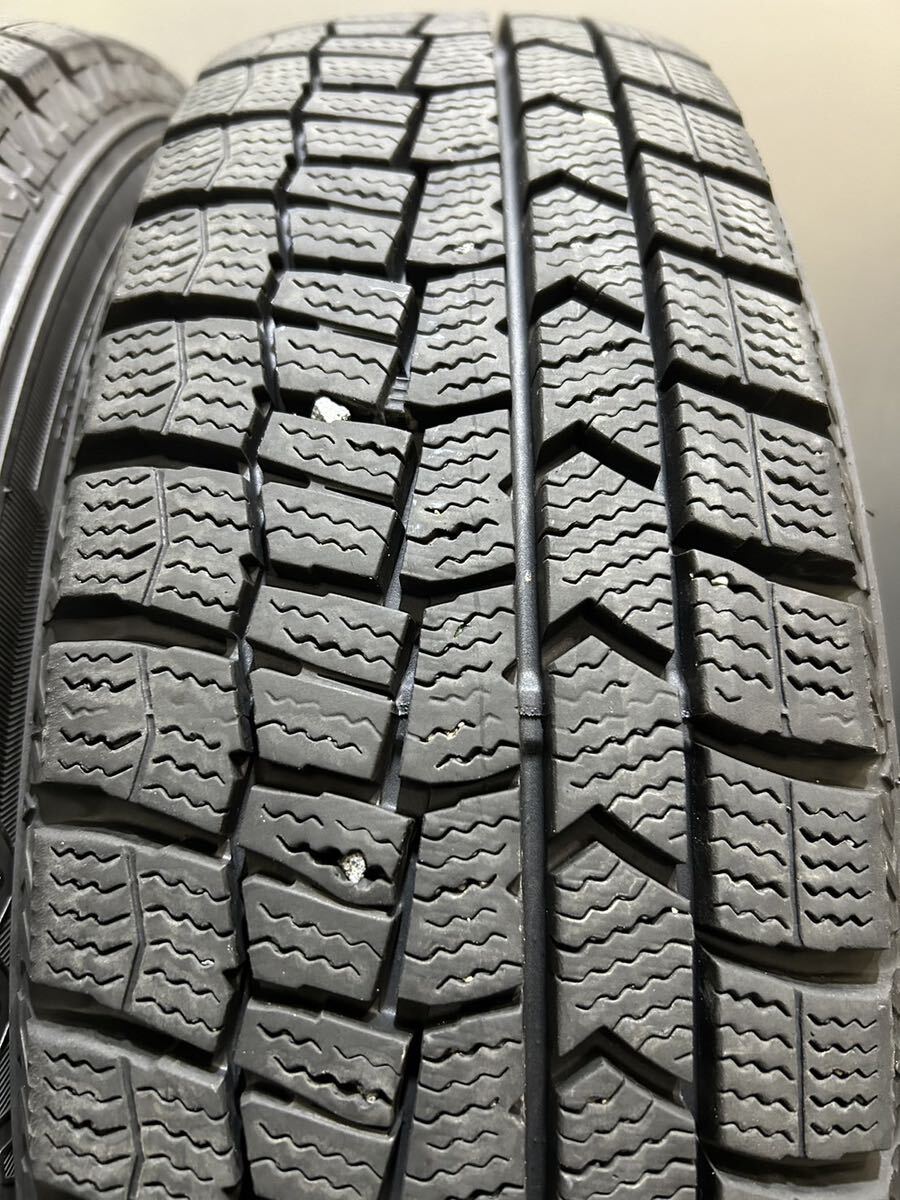 165/65R14 DUNLOP/WINTER MAXX WM02 19年製 VIOLENTO 14インチ 5J ＋39 100 4H スタッドレス 4本 タンク ルーミー パッソ (南1-F332)_画像7