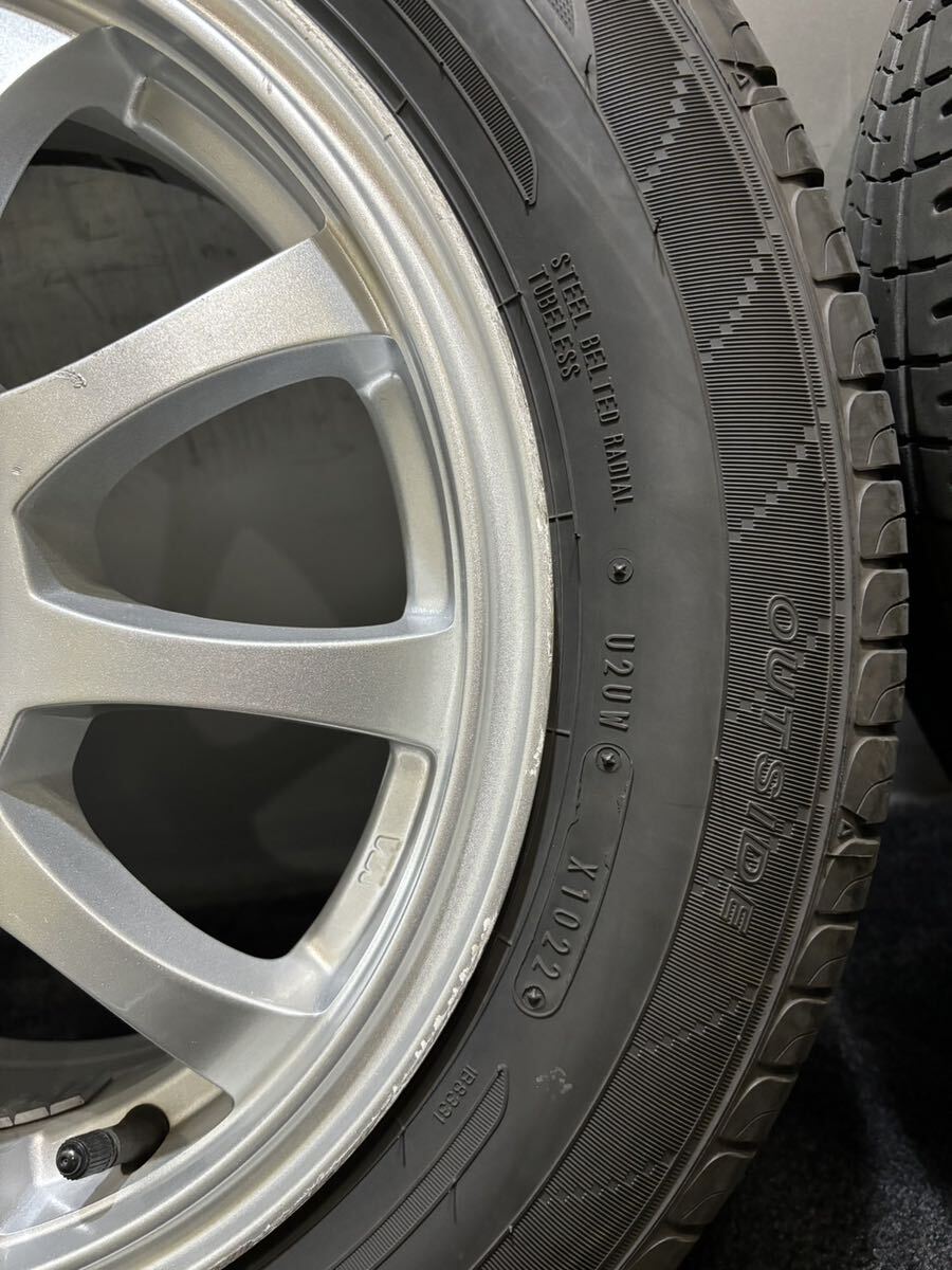 165/70R14 DUNLOP/ENASAVE EC204 22年製 Stranger 14インチ 5.5J ＋38 100 4H 夏タイヤ 4本 ヴィッツ ハスラー フレア (南3-F493)の画像3