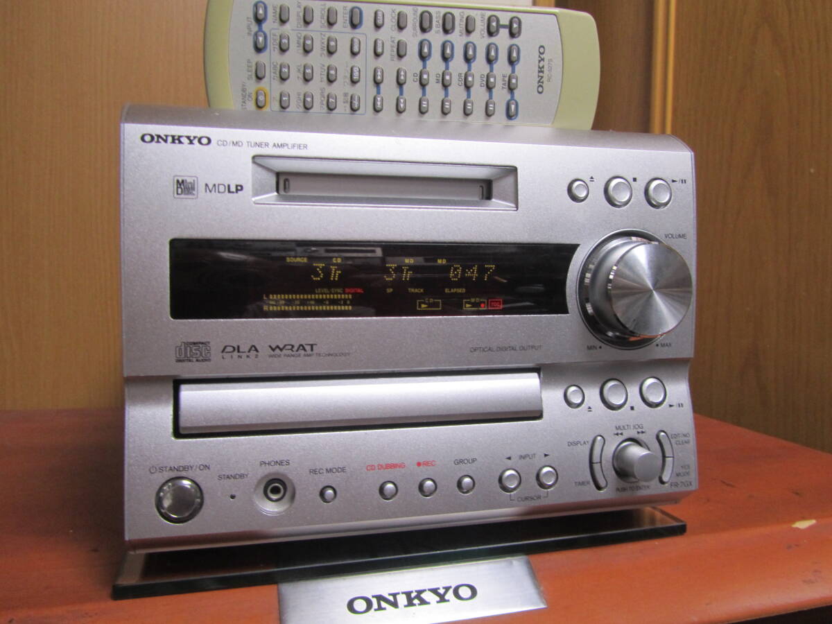 ONKYO FR-7GX　動作・状態良好　リモコン付トレーベルト交換済_画像1