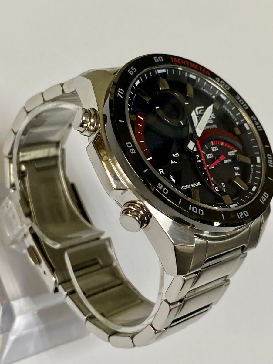 箱付美品！CASIO･EDIFICE･ECBｰ900Y･アナデジ･Bluetooth･ソーラー･カシオ･ エディフィス