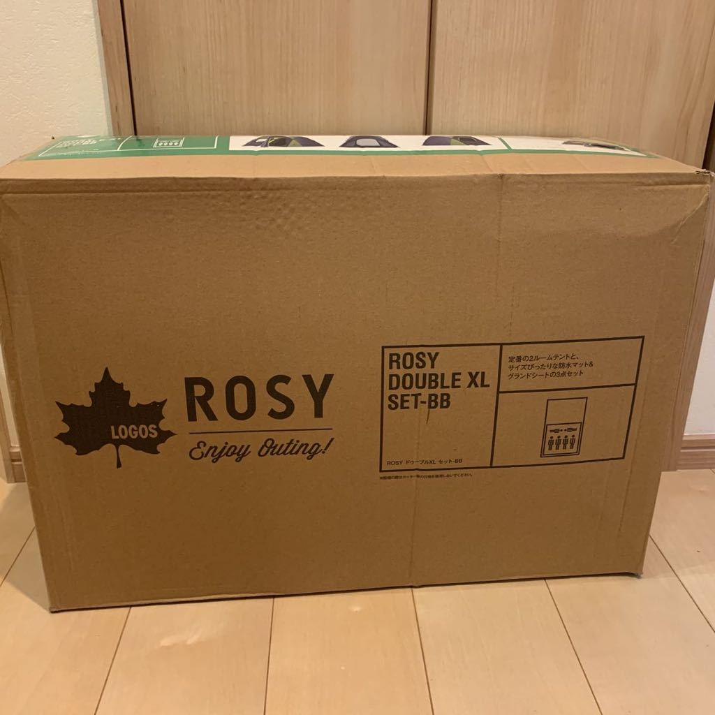 在庫ラスト 未開封未使用品 LOGOS ロゴス ROSY DOUBLE XL SET-BB ドゥーブルXL セットーBB 2ルームテント マット シート 50000036 ROSY の画像1