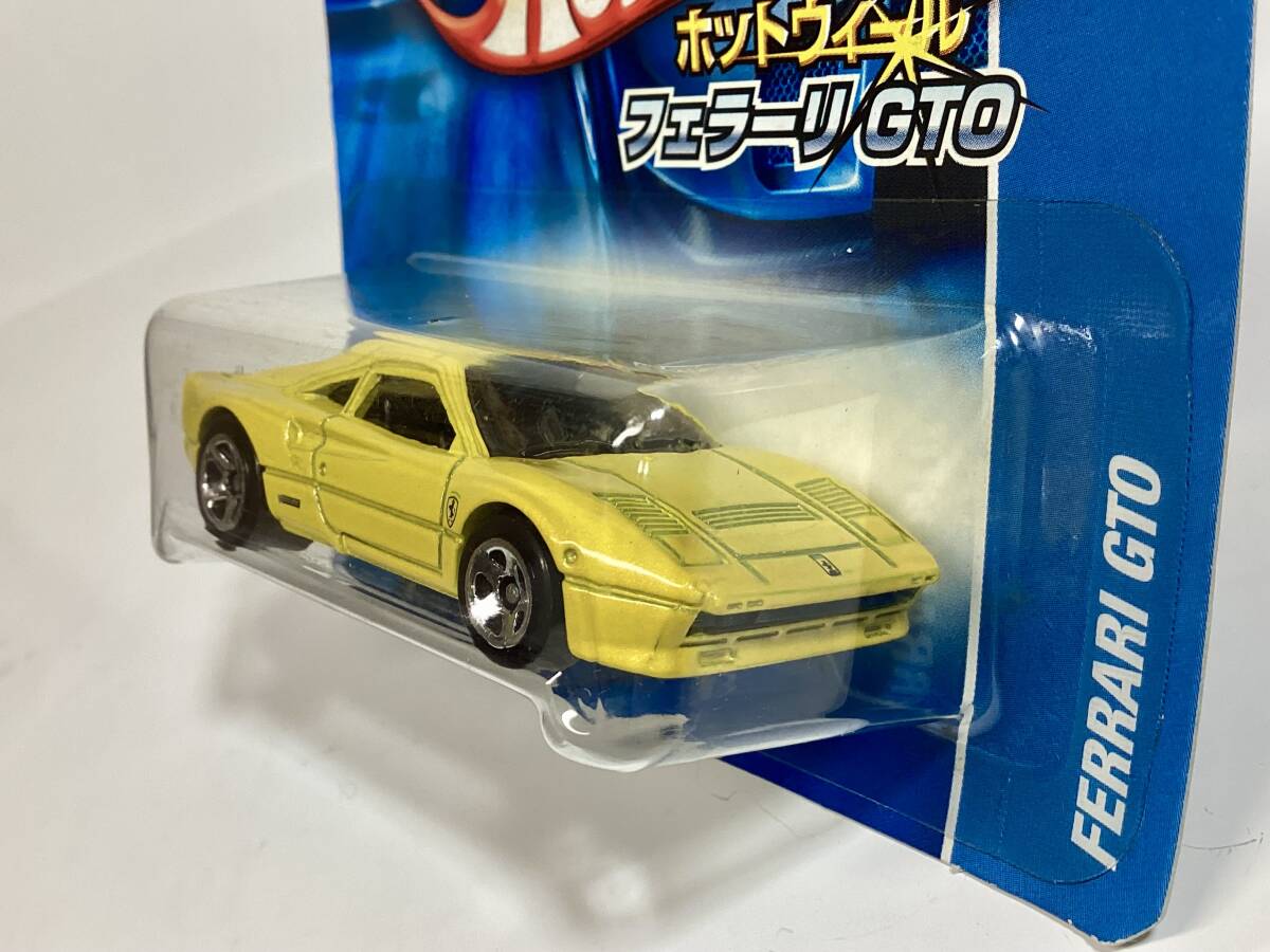 ホットウィール　フェラーリ288GTO 日本語ショートカード　イエロー　1／64 トミカサイズ　_画像2