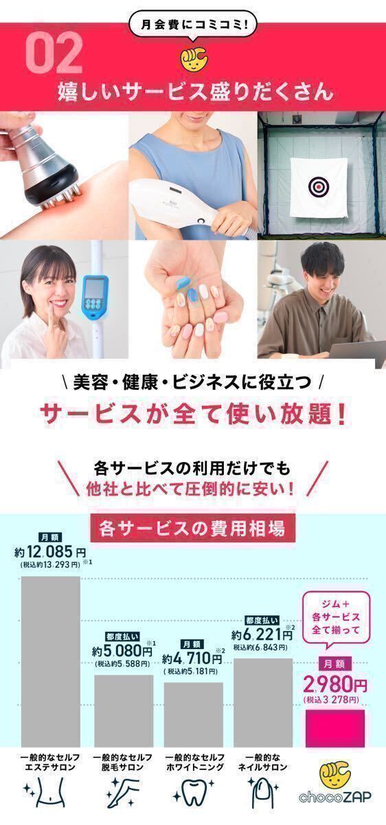 #【最大10,600円OFF＋春キットプレゼント】入会金、事務手数料無料 RIZAP監修の24時間ジムchocoZAP チョコザップ ちょこざっぷ No.2 の画像9