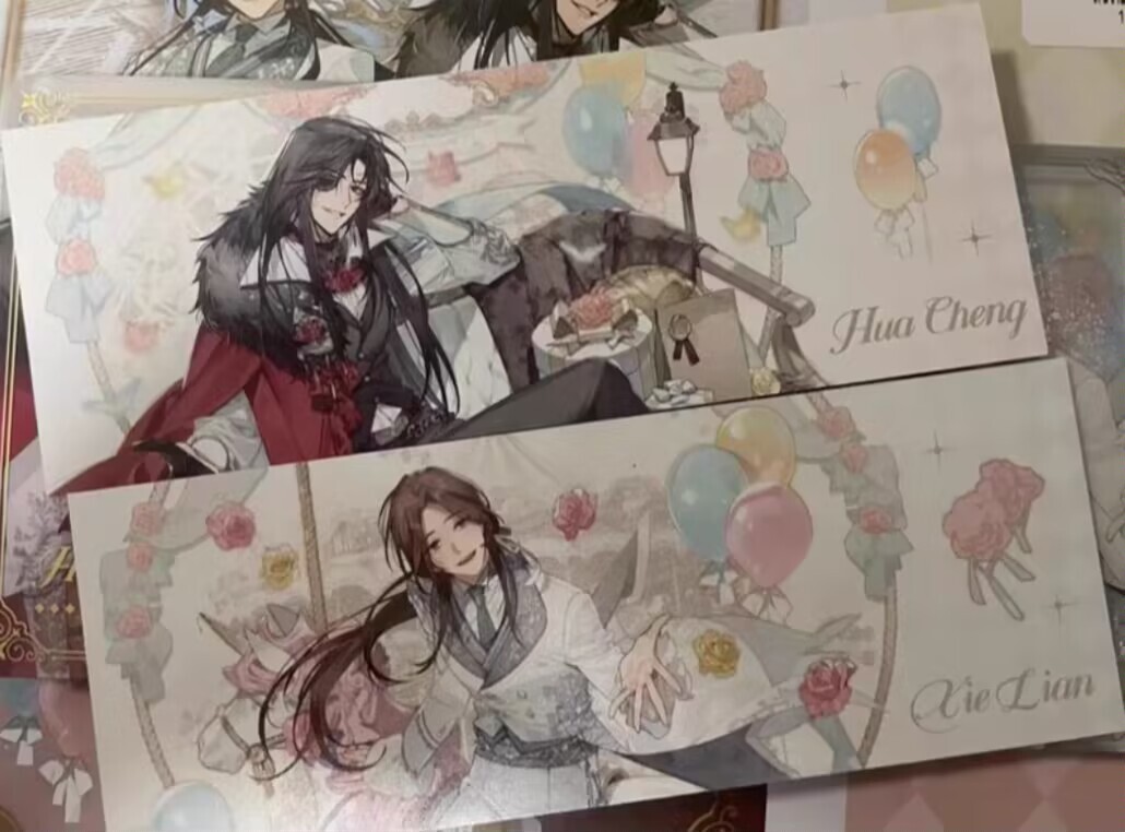 天官賜福 童話の幻想 磁力賞 PVC クリアポスター SD ミニキャラ 花城 謝怜 謝憐 全6種セット 流沙 流砂 アクリル コロッタ 全5種セット