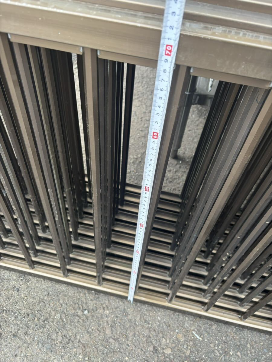 7枚セット アルミ サッシ フェンス 高約72cm 幅約197.5cm 引取 7枚セット アルミ サッシ フェンス 高約72cm 幅約197.5cm 引取