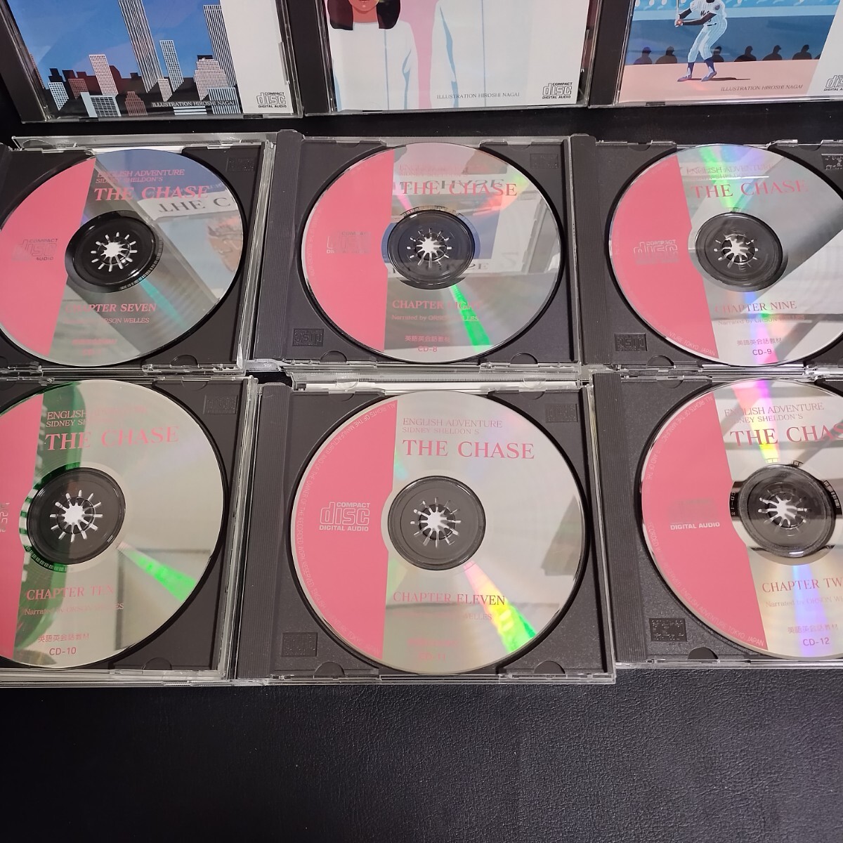 【イングリッシュアドベンチャー】 THE CHASE 追跡 英語教材中級 CD 12枚組セット 棚う の画像2