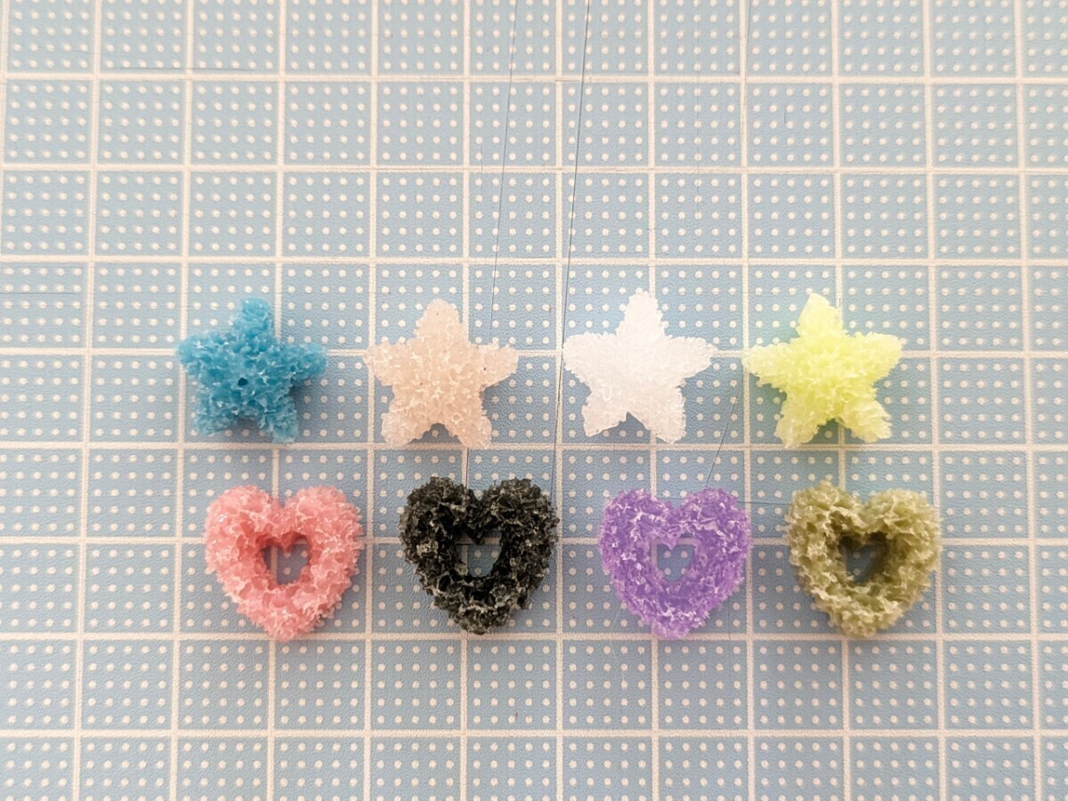  resin deco parts sticking parts candy Heart star hand made parts 