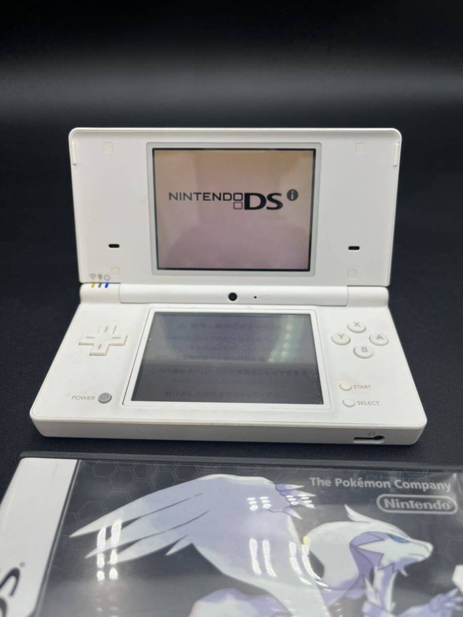 Nintendo DSi 任天堂 ゲーム機 ホワイト ソフト付きポケットモンスターブラック　r60405-1_画像4
