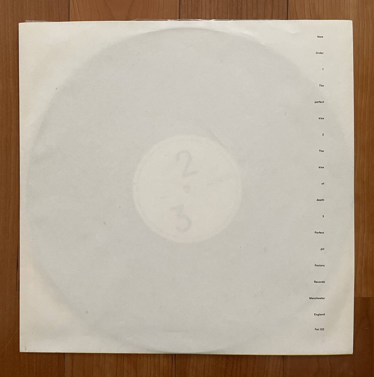 12inch 国内盤 New Order / The Perfect Kiss YW-7429-AXの画像7