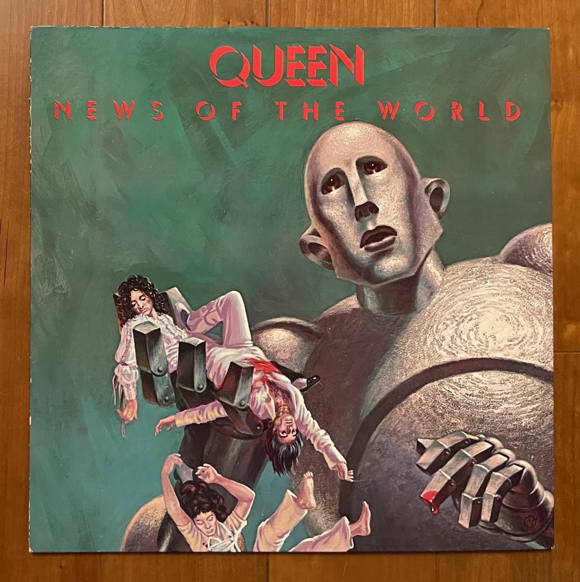 LP 国内盤 クイーン / 世界に捧ぐ QUEEN NEWS OF THE WORLD P-6555E_画像1