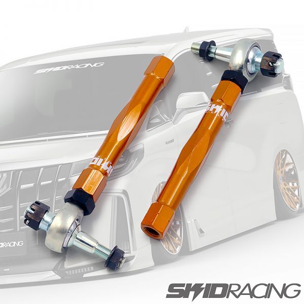 車検OK 30 アルファード タイロッドエンド 調整式 延長 フロント ヴェルファイア AGH30W GGH30W SKID RACING スキッドレーシング :41 A2の画像1