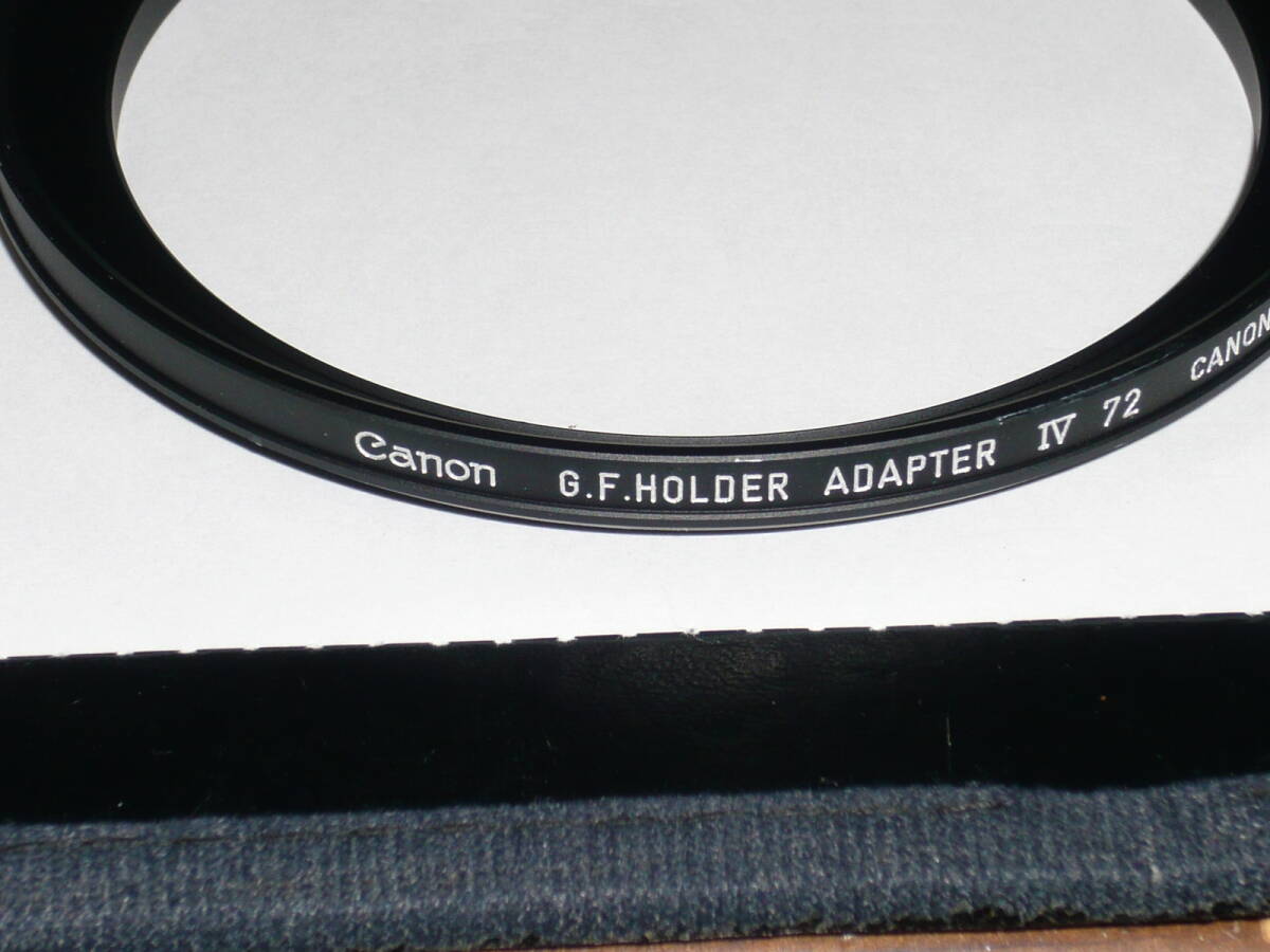 Canon G.F. Holder Adapter Ⅳ 72 日本製_画像3