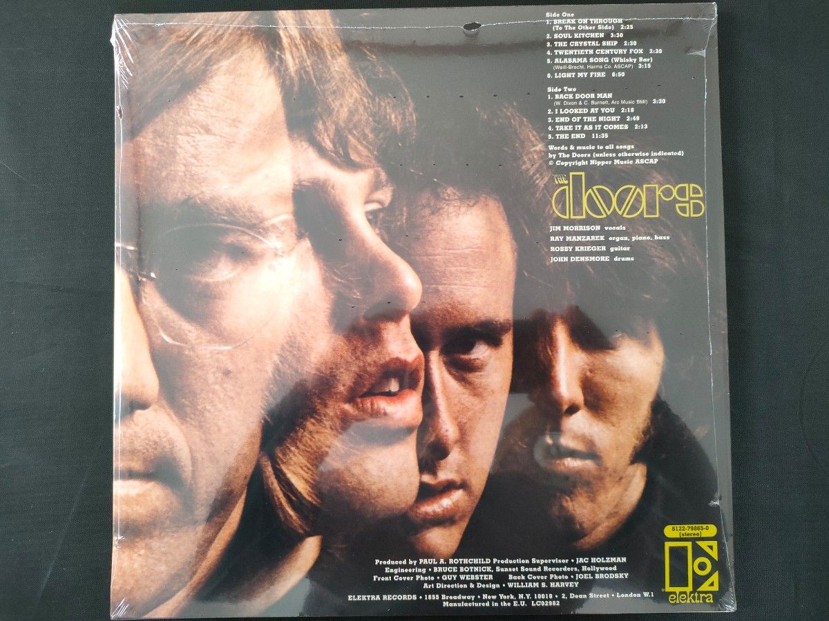 新品未開封 LPレコード名盤1st ザ・ドアーズ The Doors 180g重量盤Jim Morrison ハートに火をつけて